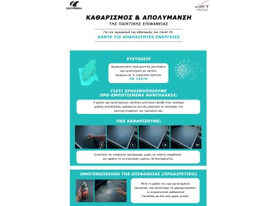 COVID-19. Καθαρισμός και απολύμανση της παικτικής επιφάνειας. COVID-19. Καθαρισμός και απολύμανση της παικτικής επιφάνειας.
